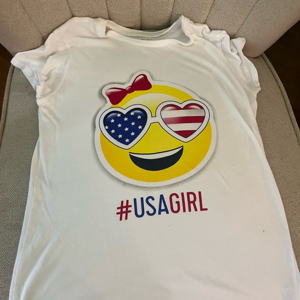 Fourth of July tee shirt from Place emoji and #USAGirl